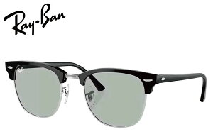 RAY-BAN CLUBMASTER WASHED LENSES RB3016 1354R5 51mm �V���o�[��Ƀu���b�N/���C�g�O���[ ���C�o��