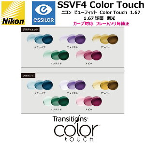 �j�R�� �r���[�t�B�b�g4 1.67 ���� COLOR TOUCH �g�����W�V�����Y �J���[�^�b�` ���������Y SSVF4 NIKON SSVF4 TRANSITIONS COLOR TOUCH �J�[�u�Ή� �\���p�␳ �P�œ_ �x�t�� �x�Ȃ� 2��1�g