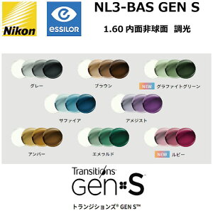 jR Cg3-BAS 1.60ʔ񋅖 Y NL3-BAS NIKON LITE3-BAS TRANSITIONS GENS gWVY GENS Pœ_ xt xȂ 21g