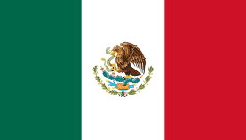 メキシコ　国旗　アクリル生地　120x180cm
