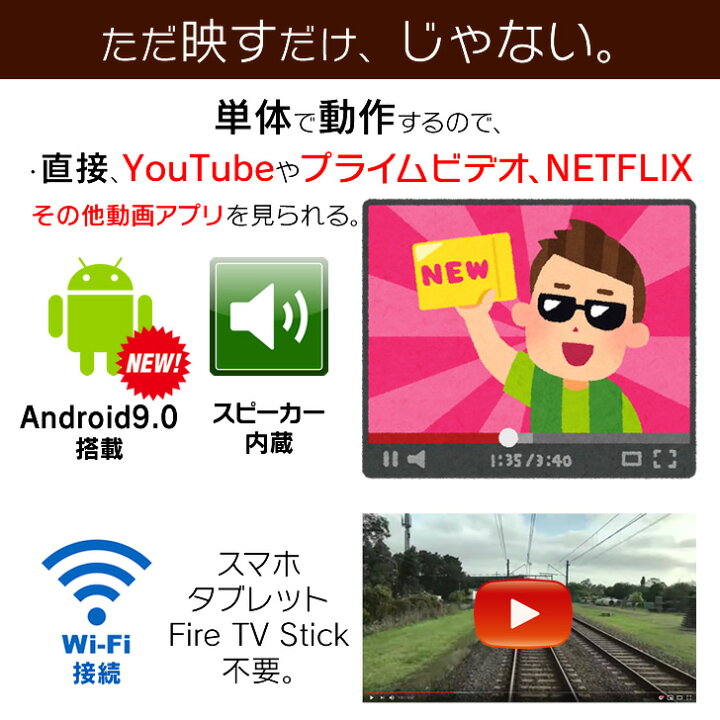 楽天市場】カベーニ 旧モデル モバイル プロジェクター 小型 