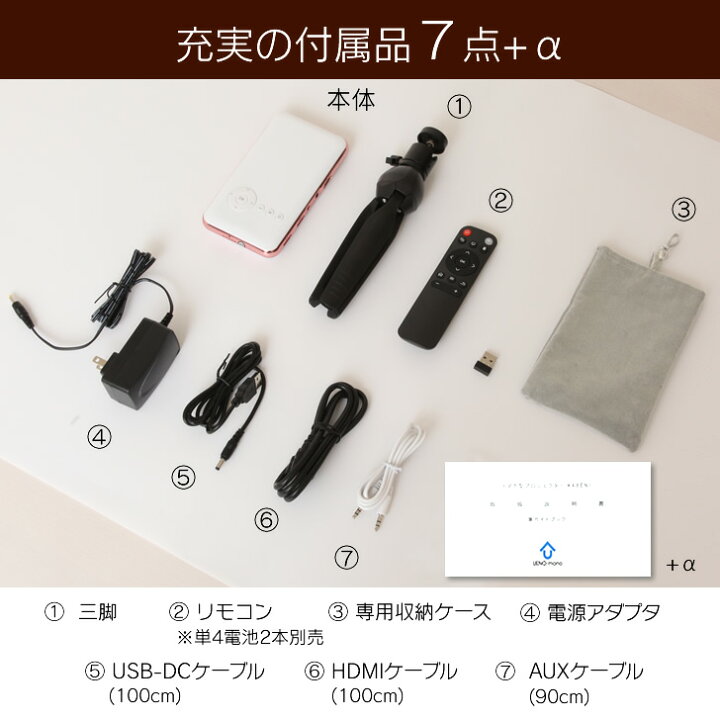 楽天市場】カベーニ 旧モデル モバイル プロジェクター 小型 