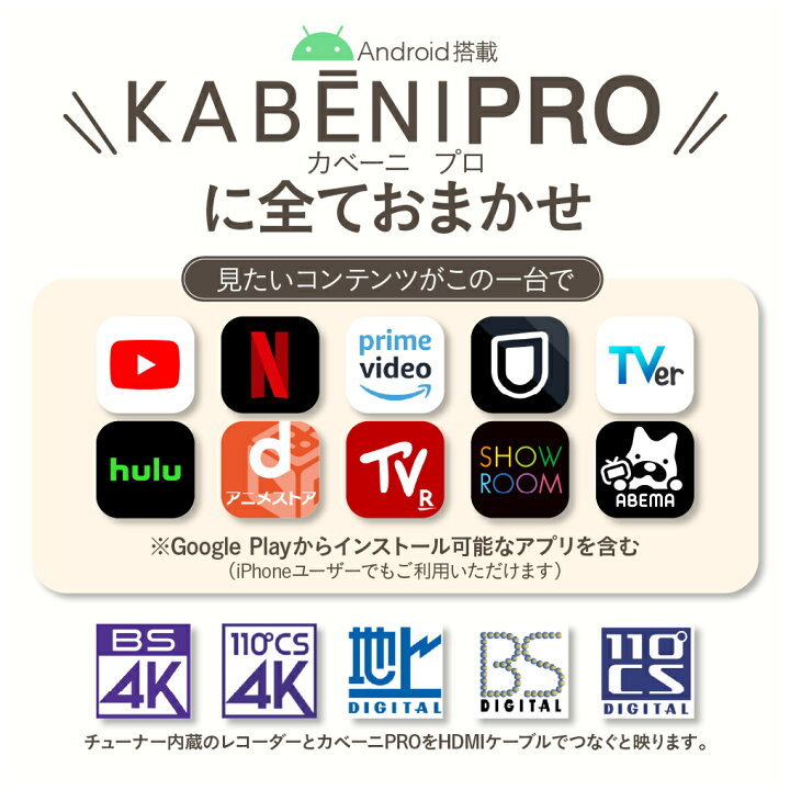 楽天市場】【2年～4年半保証】 カベーニPRO モバイル プロジェクター 