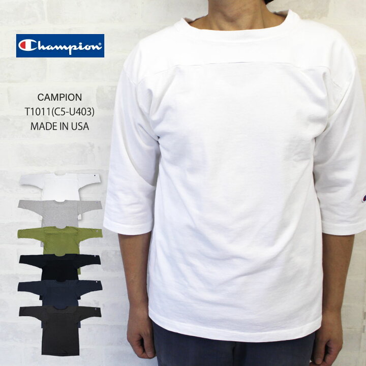 楽天市場 チャンピオン Champion T1011 ティーテンイレブン 3 4スリーブ 7分袖フットボールtシャツ C5 P405 C5 U403 インポートセレクトショップヤヨイ