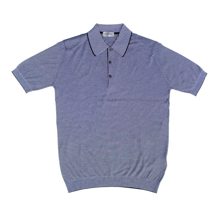 楽天市場】ジョンスメドレー JOHN SMEDLEY KYSON 30G BORDER KNIT POLO 