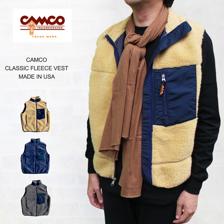 楽天市場】CAMCO カムコ CLASSIC FLEECE VEST クラシック フリース 