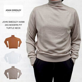 ジョンスメドレー JOHN SMEDLEY A4588 24G MODERN FIT TURTLE NECK タートルネックニット メリノウール