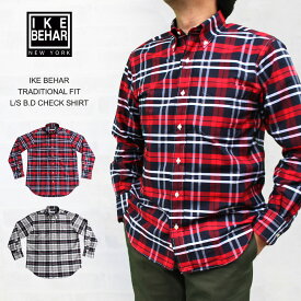 アイクベーハー IKE BEHAR TRADITIONAL FIT L/S B.D CHECK SHIRT トラディッショナルフィット 長袖チェック B.D.シャツ