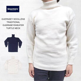 ガンジーウーレンズ GUERNSEY WOOLLENS TRADITIONAL GUERNSEYSWEATER TURTLE NECK 完全別注品 トラディッショナル ガンジー タートルネックセーター
