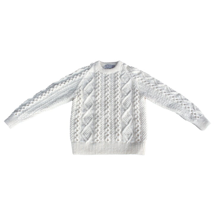 楽天市場】アテナデザイン ATHENA DESIGNS ARAN CREWNECK SWEATER 