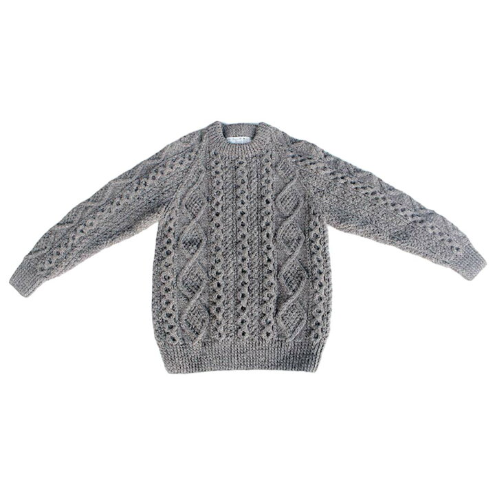 楽天市場】アテナデザイン ATHENA DESIGNS ARAN CREWNECK SWEATER 
