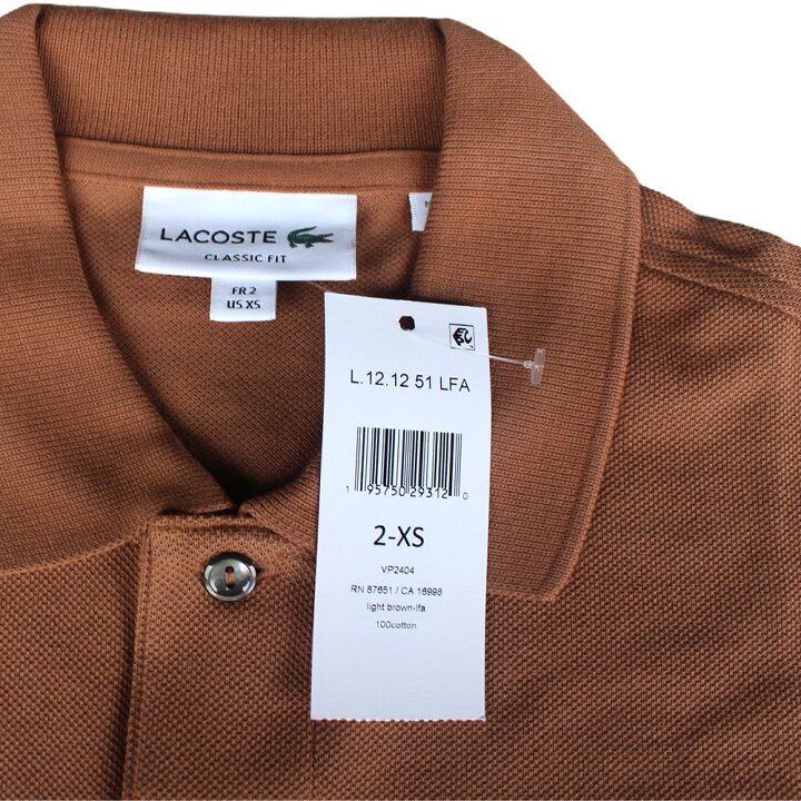 楽天市場】LACOSTE ラコステ L1212 S/S Classic Pique Polo クラシック 
