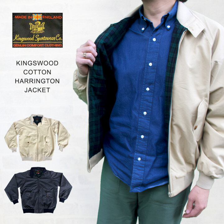 楽天市場】キングスウッド KINGSWOOD COTTON HARRINGTON JACKET 