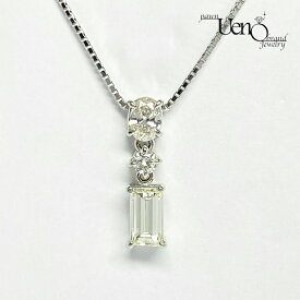 PT850(ネックレス) PT900(ペンダント) ダイヤモンド0.65ct ペンダント付きネックレス【質屋】【質ウエノ】