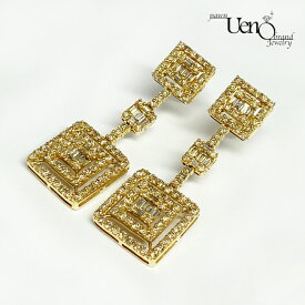 【中古】K18 ダイヤモンド1.00ct×2 ピアス【質屋】【質ウエノ】