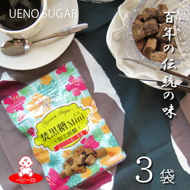 焚黒糖MINI[加工黒糖] 50g / ブラウンシュガー ミネラル カリウム 黒砂糖 黒糖 沖縄 国内製造 お菓子 携帯サイズ 行動食 おやつ 黒糖コーヒー 行楽 サトウキビ 角砂糖 お茶受け お茶うけ 個包装