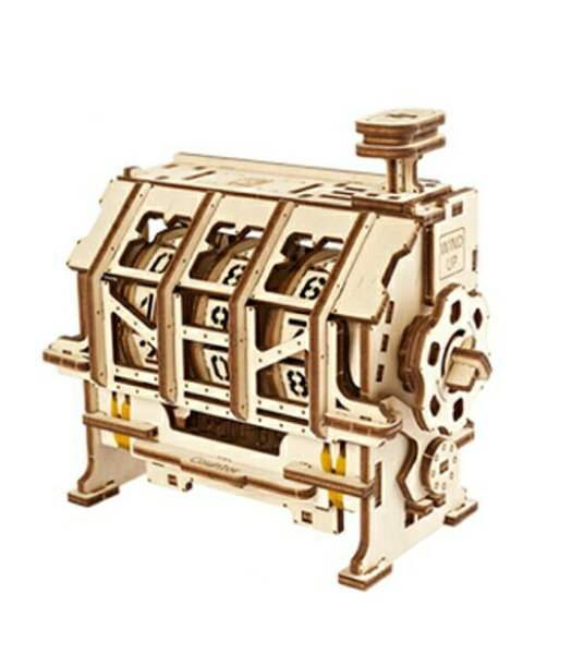 【公式】Ugears ユーギアーズ カウンター 70130 STEM LAB Counter 組立て 学習 発見 面白い AR (拡張現実) カウント 教育 木製 ブロック パズル おもちゃ 知育 ウッドパズル 3D 工作キット 子供 模型 キット 3Dパズル 夏休み 小学生 宿題