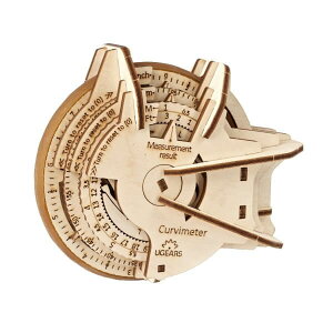 【公式】Ugears ユーギアーズ マップメジャー 70138 STEM LAB CURVIMETER 組立て 学習 発見 面白い AR (拡張現実) STEM 教育 木製 ブロック パズル おもちゃ 知育 ウッドパズル 3D 工作キット 木製 模型 キ