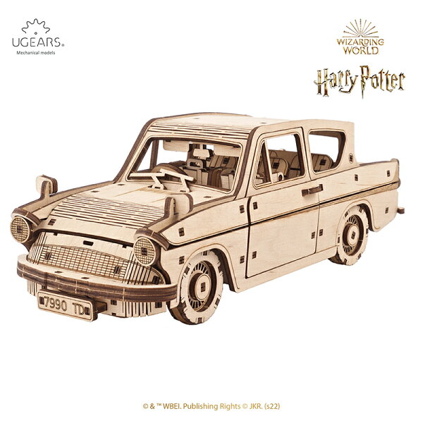 【ハリーポッター公式コラボ】Ugears  空飛ぶフォード・アングリア 70173 FLYING FORD ANGLIA  ユーギアーズ 木製 ブロック DIY パズル 組立 想像力 創造力 おもちゃ 知育 ウッドパズル 3D 工作キット 木製 模型 キット ハリポタコラボ harry potter 3Dパズル