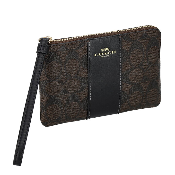 楽天市場】COACH コーチ バッグ ポーチ CORNER ZIP WRISTLET コーナー  