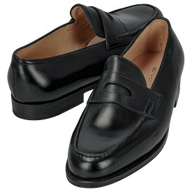 JOHN LOBB ジョンロブ 革靴 ビジネスシューズ Lopez ロペス コイン ローファー 309031L 1R メンズ ブラック ラスト4395