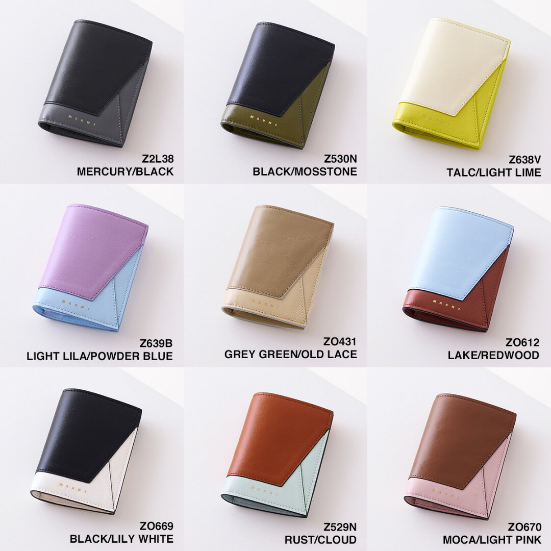 MARNI マルニ 財布 二つ折り財布 BILLFOLD W/COINPURSE PFMO0055U1-P2644 Z2L38 レディース コンパクト ウォレット - メイン画像 2