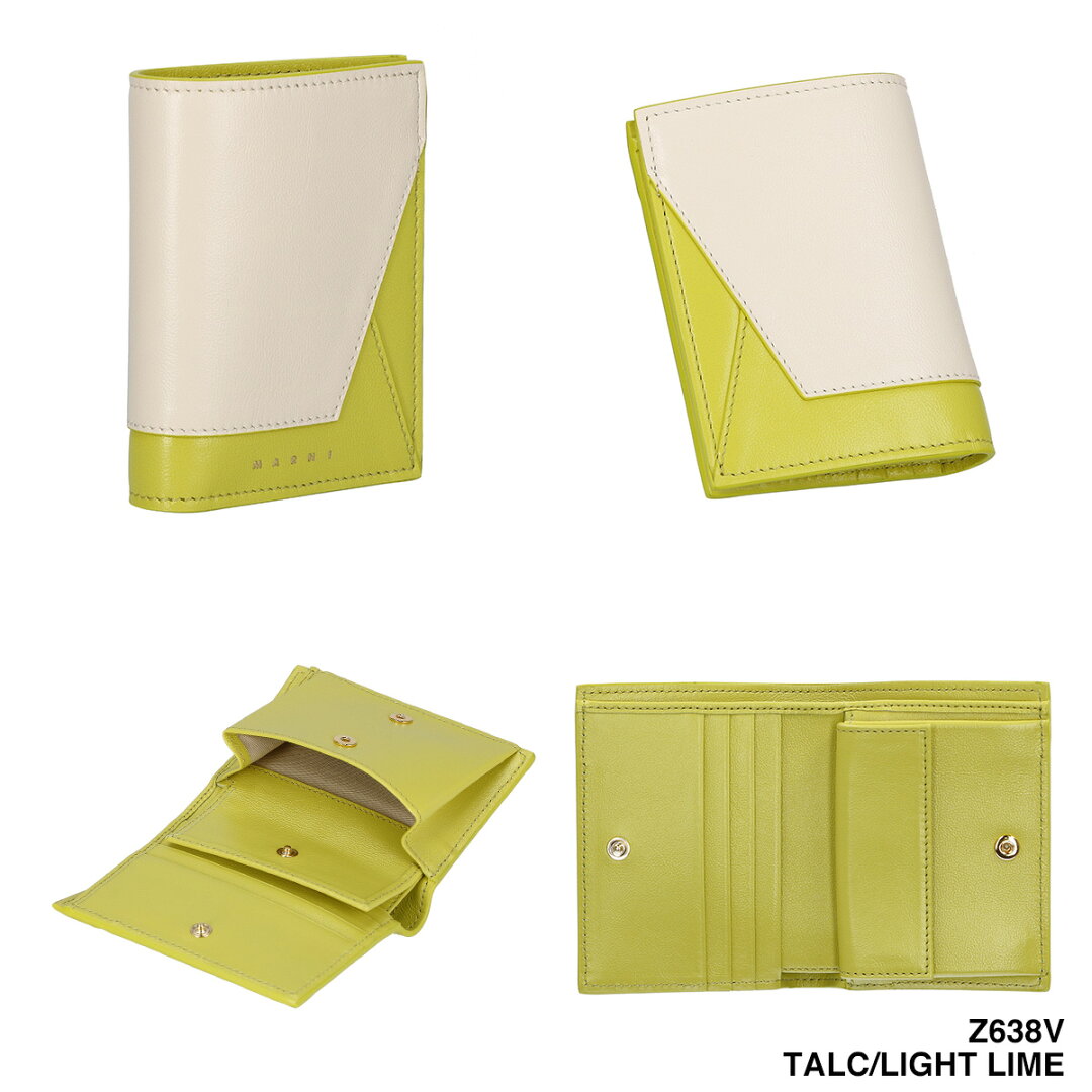 MARNI マルニ 財布 二つ折り財布 BILLFOLD W/COINPURSE PFMO0055U1-P2644 Z2L38 レディース コンパクト ウォレット - メイン画像 8
