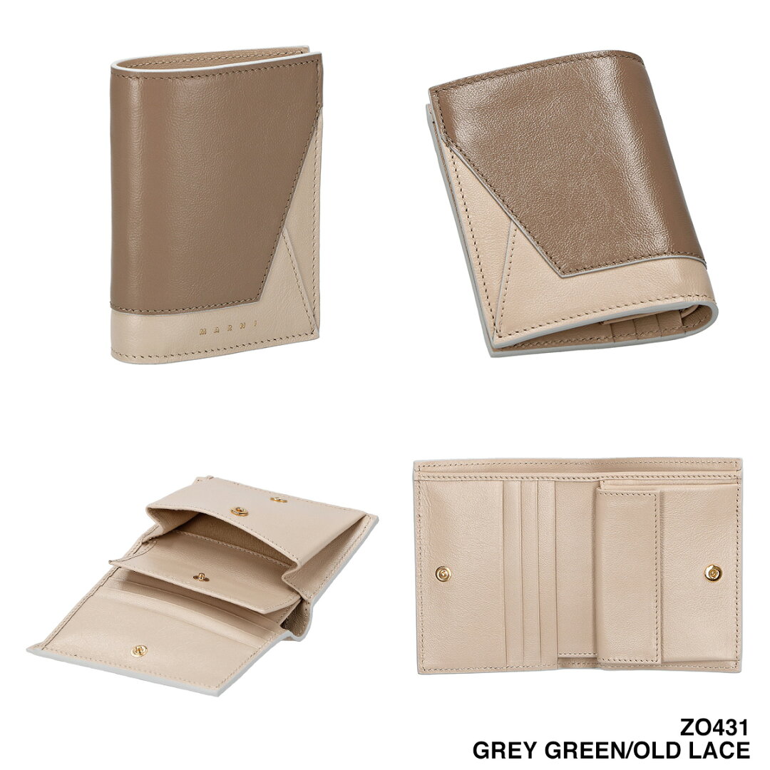 MARNI マルニ 財布 二つ折り財布 BILLFOLD W/COINPURSE PFMO0055U1-P2644 Z2L38 レディース コンパクト ウォレット - メイン画像 12