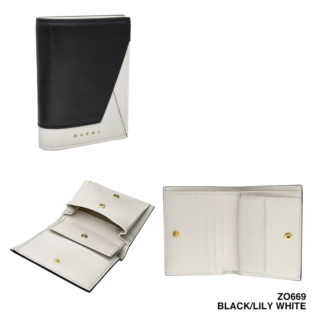 MARNI マルニ 財布 二つ折り財布 BILLFOLD W/COINPURSE PFMO0055U1-P2644 Z2L38 レディース コンパクト ウォレット - メイン画像 16