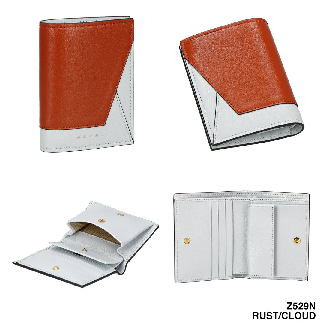 MARNI マルニ 財布 二つ折り財布 BILLFOLD W/COINPURSE PFMO0055U1-P2644 Z2L38 レディース コンパクト ウォレット - メイン画像 18