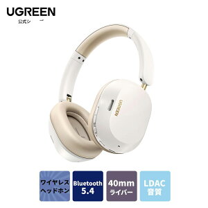 �|�C���g20�{�I UGREEN �w�b�h�z�� Bluetooth ���C�����X�w�b�h�z�� �E���g���m�C�Y�L�����Z�����O �yLDAC�n�C���]�����z Bluetooth5.4 �L��/���� �ő�75���ԉ��y�Đ� �}���`�|�C���g�Ή� �O����荞