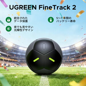 �y�X�[�p�[SALE����15��OFF�N�[�|���zUGREEN FineTrack 2 Smart Finder �iiOS��p�j�����h�~�^�O �T�b�J�[�{�[���^ �X�}�[�g�g���b�J�[ GPS�g���b�J�[ �X�}�[�g�^�O Apple�u�T���v�Ή� �T�b�J�[�D���� �Y