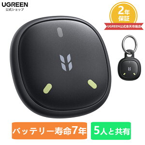 UGREEN FineTrack Mini 2 �����h�~�^�O Apple�́u�T���v�Ή��iiOS��p�j�X�}�[�g�g���b�J�[ ���������o�b�e���[ 110dB�剹�ʃu�U�[ �~���f�U�C�� IP68�h���h�o Bluetooth�g���b�J�[ �� ���z �X�[�c�P�[�X 
