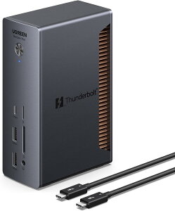 UGREEN Revodok 13-in-1 Thunderbolt 5 hbLOXe[V PD140W }[d GaN 2ʊg 120Gbpsf[^] 2.5GbpsC[Tlbg SD/TF 4.0J[h 3.5mm I[fBI USB A3.2&USB C3.2|[g DCd