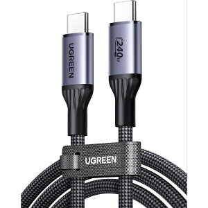 UGREEN USB C�P�[�u�� 240W�yUSB-IF�F�؁zPD�����[�d �f�[�^�]�� MacBook Pro/Air iPhone17/16/15 Pro Max iPad Pro/Air �e��Ή� 0.5M 1M 2M