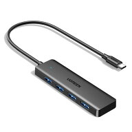 UGREEN USB-C ハブ 増設 4ポートUSB ハブ 5Gbps高速転送 スリム軽量ハブ 4in1 USB ハブ MacBook/iMac/Sur…