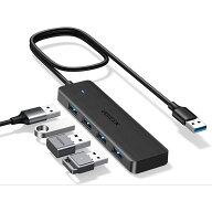 UGREEN USB ハブ USB3.0 ハブ 4ポートUSB A ハブ 5Gbps高速転送 スリム軽量ハブ 4in1 USB ハブ MacBook/i…