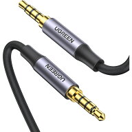 UGREEN 3.5mm TRRS ステレオミニジャック 4極 AUX ケーブル オスオス オーディオケーブル 高耐久性ナイロ…