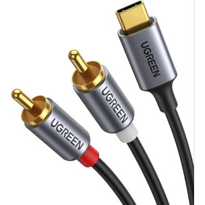 UGREEN USB-C to 2RCA ϊ I[fBIP[u / DAC`bv HiFi iPad Pro 2021 Air 4 mini 6 MacBook Pro ̂ق AndroidX}z USB-CfoCXȂǂɑΉ 1.5M