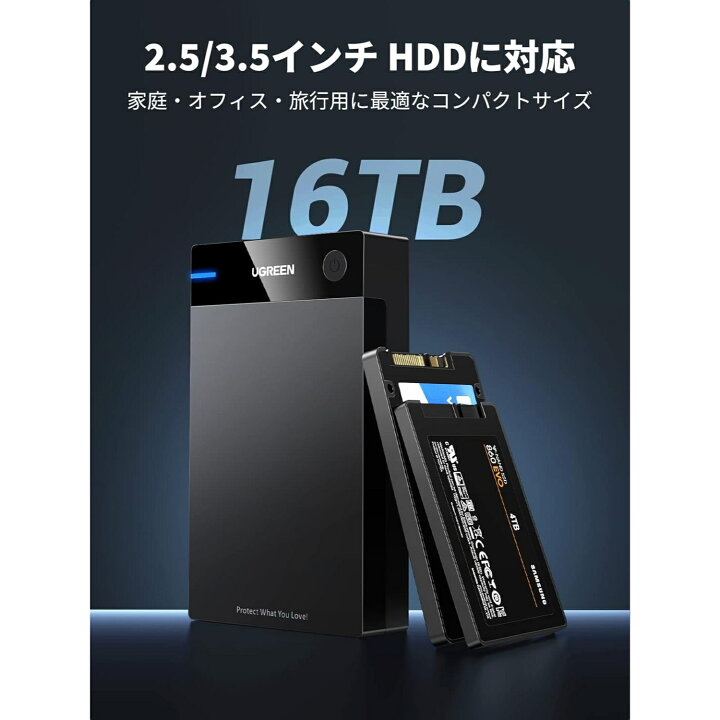 楽天市場】UGREEN 3.5インチ HDD ケース USB 3.2 Gen 1 ハードデスク 