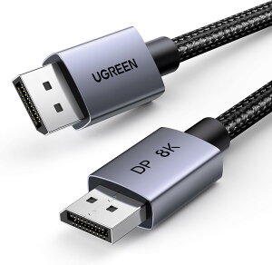 UGREEN 8K Displayport P[u 1M 2M 3M DP1.4 P[u VESAF 8K 60Hz 4K 240Hz HDR GSyncΉ 32.4Gbps Q[~O fBXvC|[gP[u 1M 2M 3M