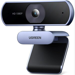 UGREEN �E�F�u�J���� USB Web�J���� �t��HD 1080P 200����f �}�C�N ���� �O�t�� �������␳ 85°���L����p PC �J���� �N���b�v/�X�^���h�� Windows 7/8/8.1/10/11 Mac OS Zoom/Teams/Skype/���C�u�z�M�p �ݑ�Ζ��E