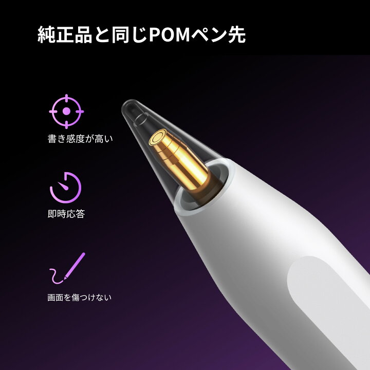 楽天市場】UGREEN iPad タッチペン アップルペンシル 磁気吸着 