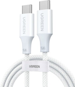 UGREEN Air USB C �P�[�u�� 100W/5A PD3.0 ���}���[�d �^�C�vC iPhone �[�d�P�[�u�� iPad MacBook Android �e�@�� E-Marker�`�b�v���� �f�[�^�]������ USB Type-C �����[�d�R�[�h ���ϋv�� �f���h�~ iPhone17/16/15�V���[