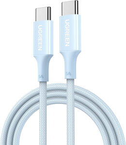 UGREEN Air USB C �P�[�u�� 100W/5A PD3.0 ���}���[�d �^�C�vC iPhone �[�d�P�[�u�� iPad MacBook Android �e�@�� E-Marker�`�b�v���� �f�[�^�]������ USB Type-C �����[�d�R�[�h ���ϋv�� �f���h�~ iPhone17/16/15�V���[