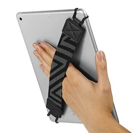 タブレットバンド Dadanism タブレット用ハンドバンド ハンドストラップ タブレットホルダー 片手持ち 落下防止 簡単脱着 9-11インチ対応 ipad 10 10.9" iPad 9/8/7 10.2" iPad 6th 9.7" iPad Air 5/4 10.9" iPad Air 3 10.5" iPad Pro 11 Fire HD 10/10 Plus 2021 ブラック