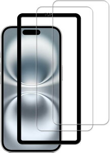 KPNS iphone 16 plus �K���X�t�B�����y2���Z�b�g�z�K�C�h�g�t�� ���{�f�ސ� i Phone16 Plus iphone 15 plus �p �K���X�t�B���� �����K���X �J�o�[ �ی�t�B����