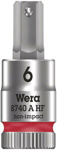WERA ���F�� �����p1/4DR Hex-Plus �ێ��@�\�t���r�b�g�\�P�b�g ��[�T�C�Y6mm �S��28mm 003337
