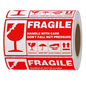 Hybsk fragile ꕨ V[ 戵 V[ m V[ 90x50mm fragile XebJ[   戵 V[ X[cP[X XebJ[(200)