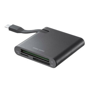 �T�����T�v���C SD4.0 UHS-II �Ή� Type-C �J�[�h���[�_�[ ADR-3TCML41BK